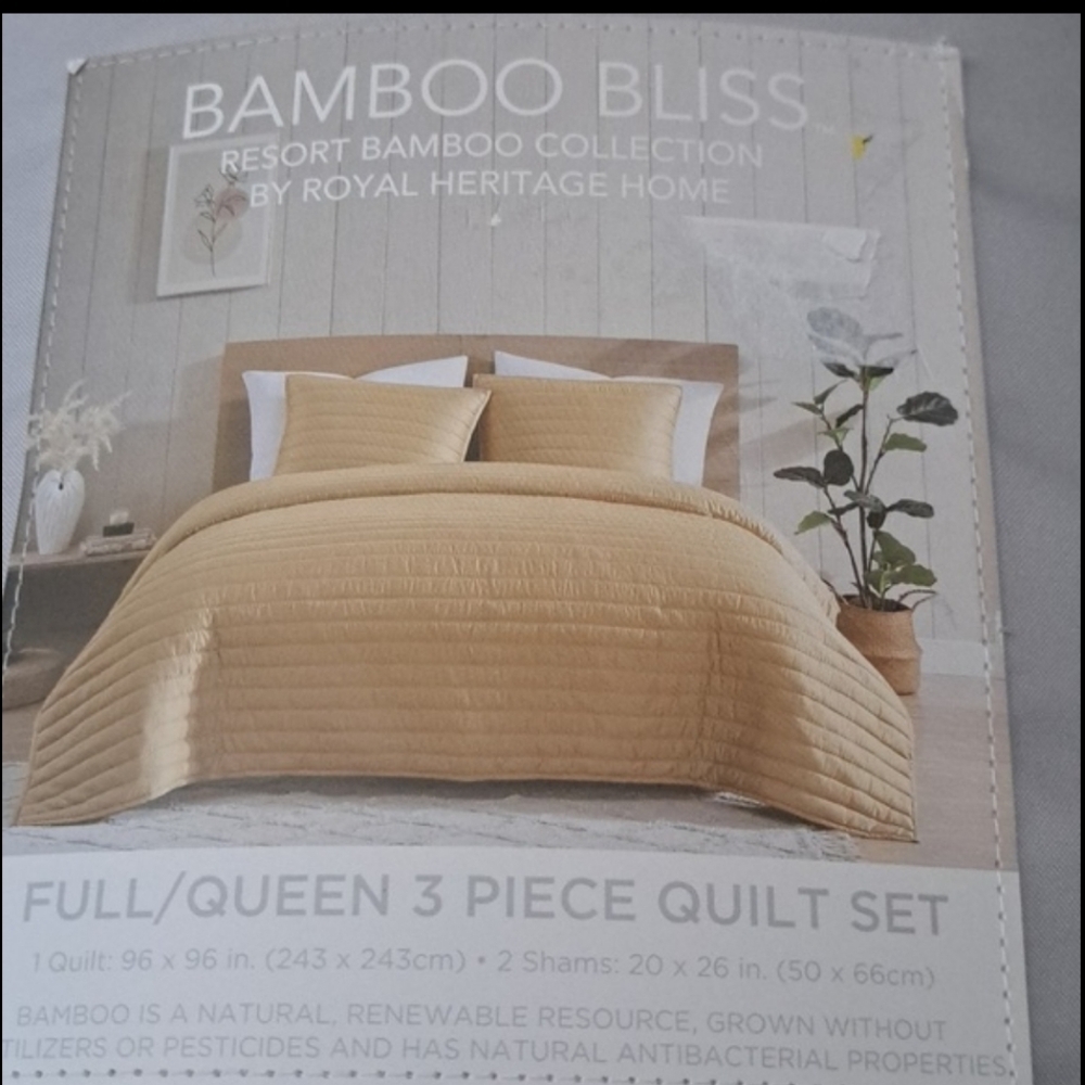 Royal Heritage Bamboo Bliss Drift Quilt Mini Set